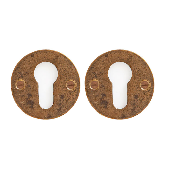 Dauby Dauby Pure PZ cilinderrozet 50F –  ruw brons (RB)