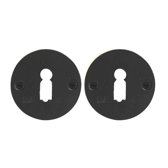 Dauby Dauby Pure BB key rosette 50F – aged iron black (VO)