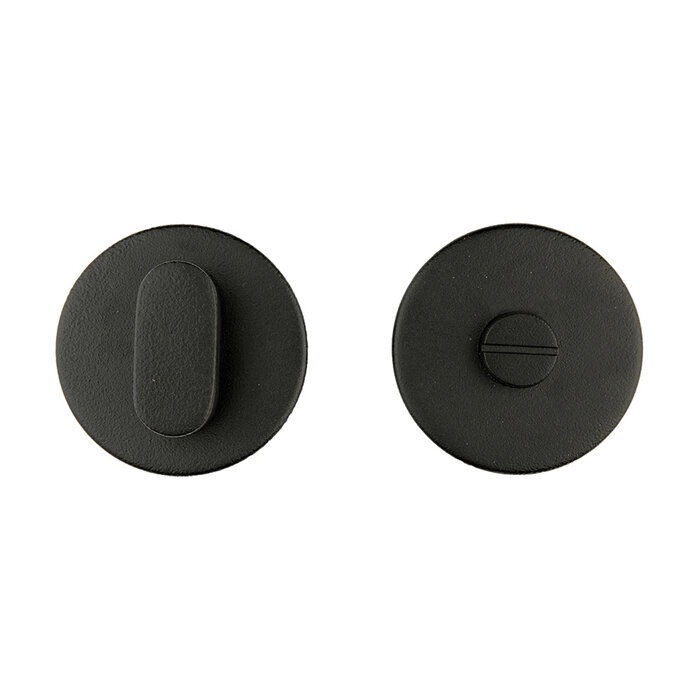 HDD Round toilet set Shape black textured UV without indicator