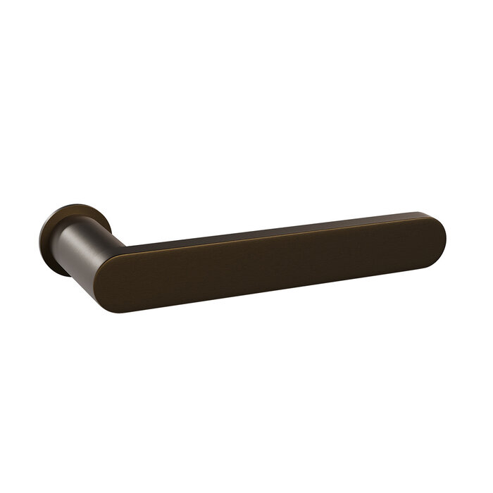 HDD Poignées de porte Minimal Build en bronze mat avec rosace minimaliste Ø 25 mm