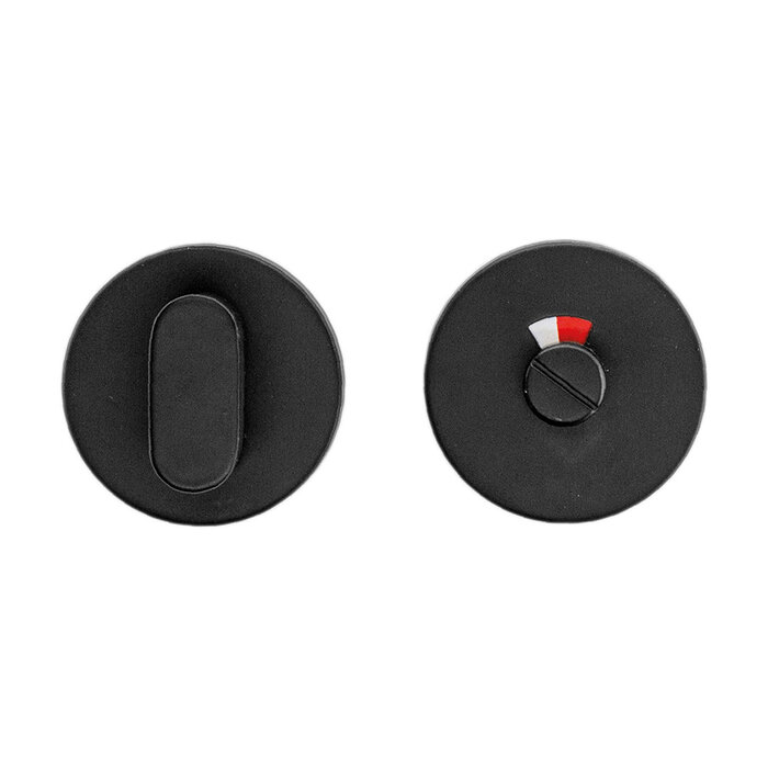HDD Round toilet set Shape class 3 textured black with red/white indicator - Copy