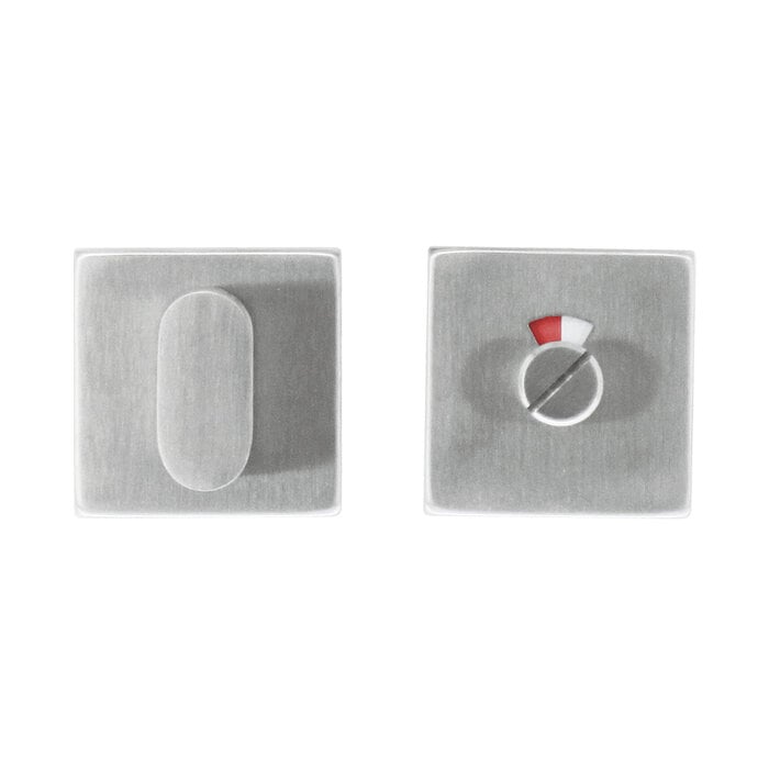 HDD WC set Square Shape stainless steel plus with red/white indicator