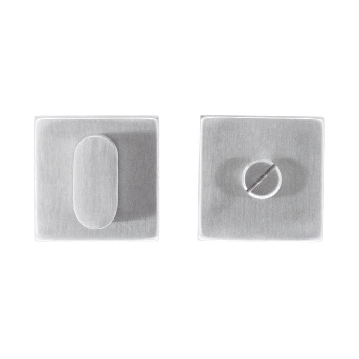 HDD WC garnituur square Shape inox plus zonder indicator