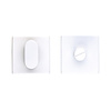 HDD WC set Square Shape white textured without indicator