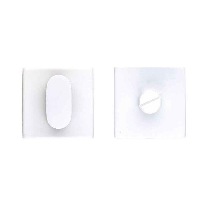 HDD WC set Square Shape white textured without indicator