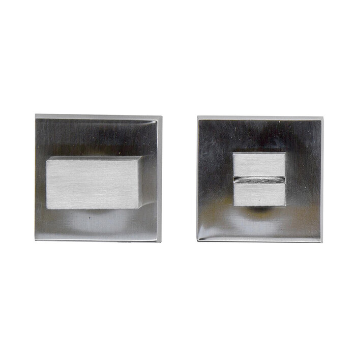 HDD Robinet de WC carré 48 mm aspect inox