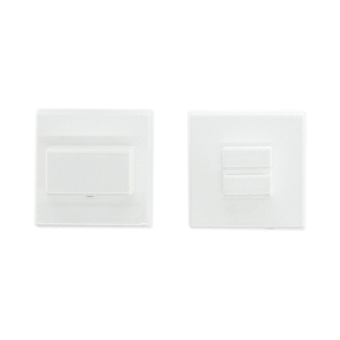 HDD WC-Einbaurahmen 48 mm, weiß, strukturiert