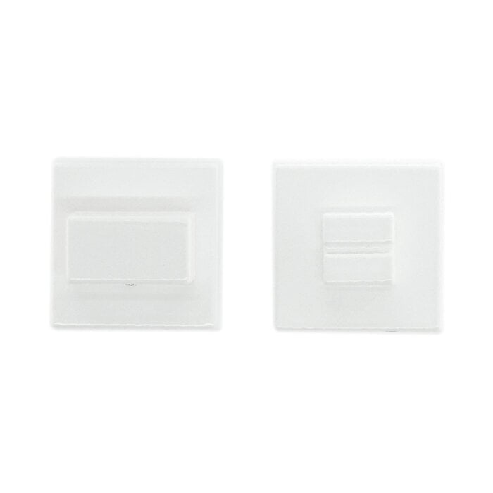 HDD WC garnituur square 48mm wit structuur