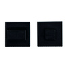 HDD WC garnituur square 48mm zwart