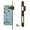 AGB AGB lock matte bronze WC 90 mm + strike plate narrow straight
