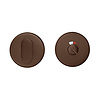 HDD WC-Set, mattbronze, rund, mit rot/weißer Anzeige