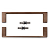 HDD Poignée de porte COSMIC 20/200 - Bronze - paire pour verre
