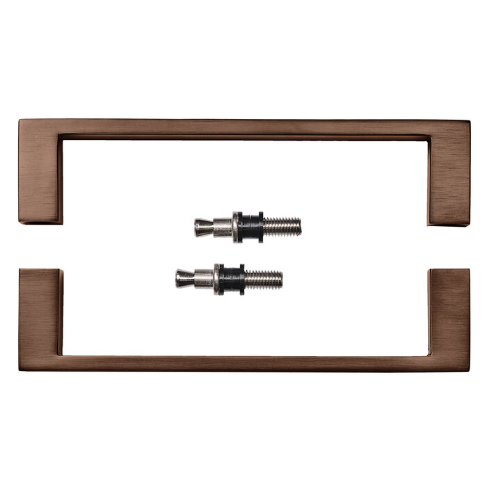 HDD HDD Deurgreep COSMIC 20/200 - mat brons - paar voor glas