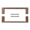 HDD Poignée de porte COSMIC 20/200 - Bronze - paire pour épaisseur de porte > 3 cm