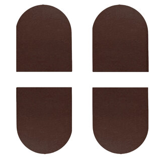 AGB Abdeckkappen AGB Eclips 2.2, mattbronze, 38 x 30 mm