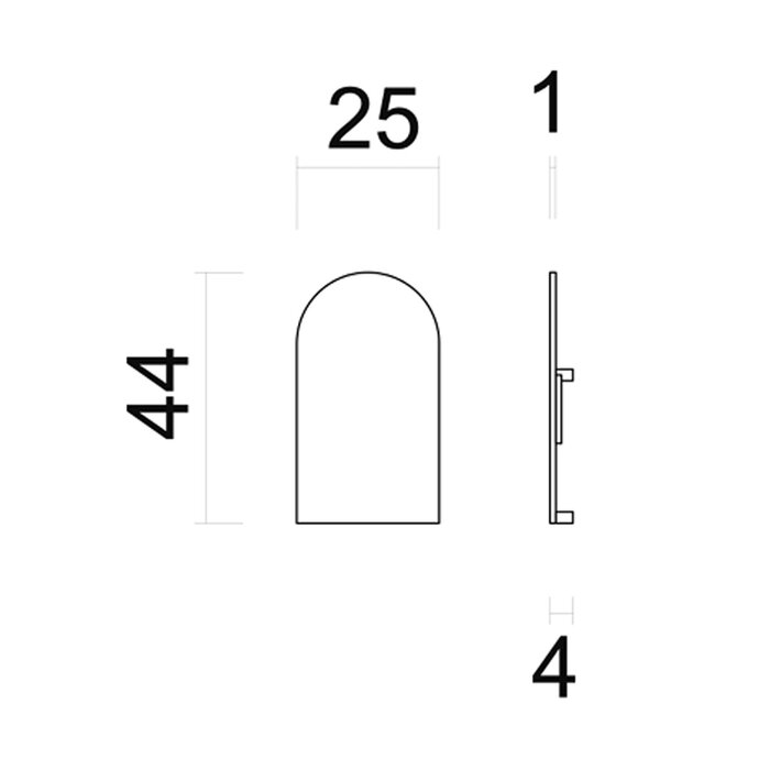 AGB  Capuchons de protection AGB eclips 3.2 Bronze mat 44 x 25 mm