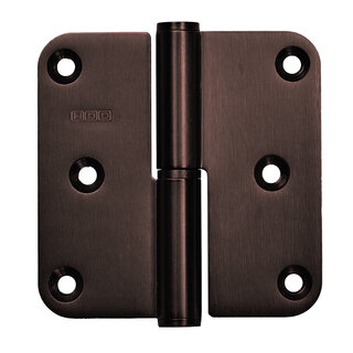 HDD Scharnier aus mattbronze, 76 x 76 x 2,5 mm
