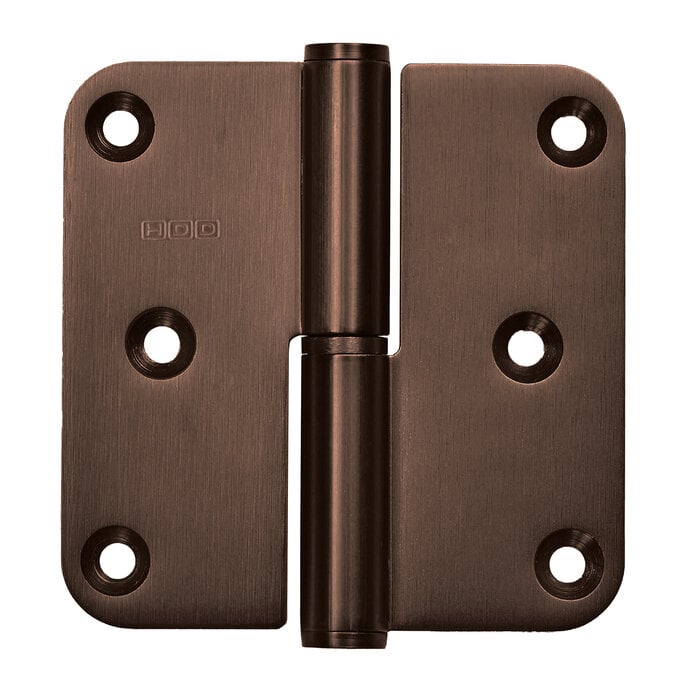 HDD Scharnier aus mattbronze, 76 x 76 x 2,5 mm