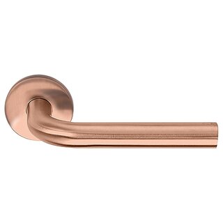 Formani Door handle Basics LBIII-19 sprung on round rosette - Matte bronze PVD