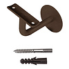 HDD Runder Handlaufhaken – mattes Bronze