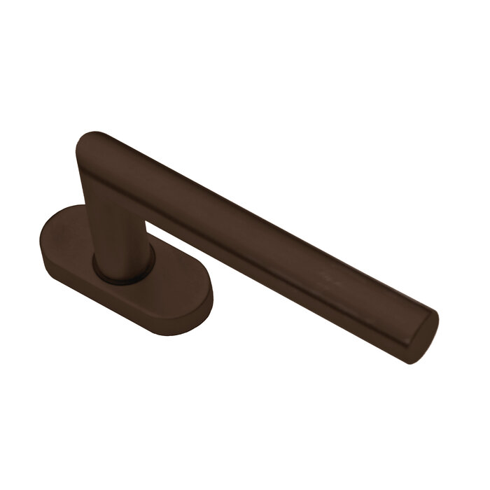 HDD Fenstergriff in matter Bronze, I-Form, 19 mm