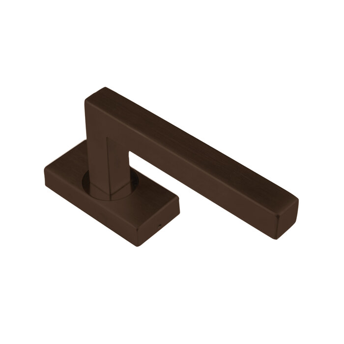 HDD Matt bronze window handle Kubic shape