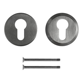 HDD Security cylinder plate round SKM stainless steel plus 10 mm