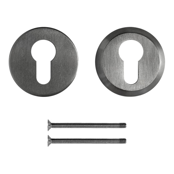 HDD Security cylinder plate round SKM stainless steel plus 10 mm