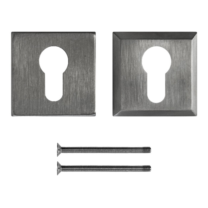 HDD Security cylinder plate SKM square stainless steel 10 mm