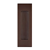 HDD Encapsulating shell oval square narrow blind matt bronze