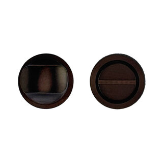 HDD Rundes, minimalistisches WC-Set in matter Bronze