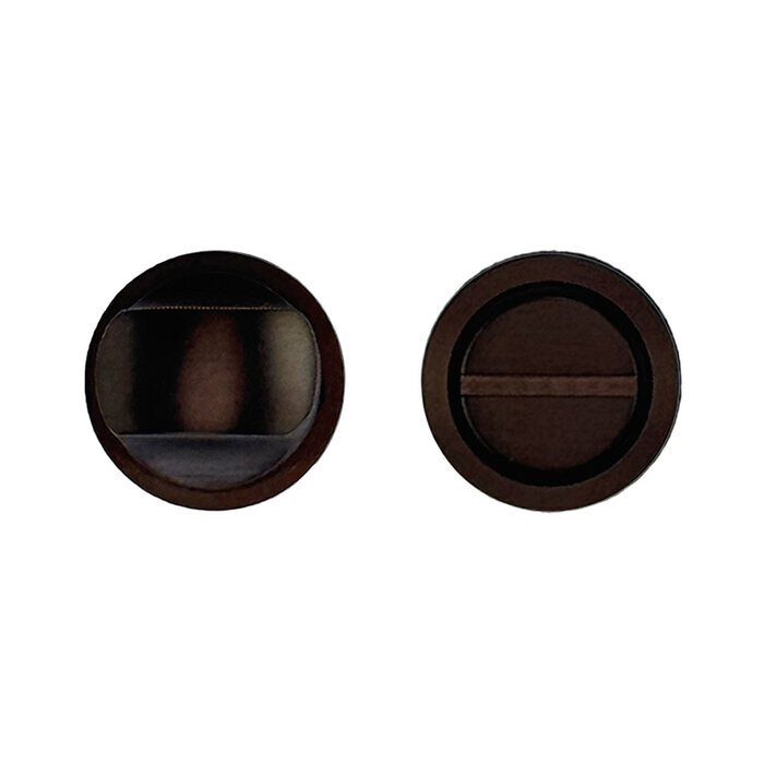 HDD Ensemble de toilette rond minimaliste en bronze mat