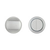 HDD Rundes minimalistisches weißes strukturiertes WC-Set