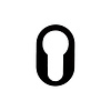 HDD Ovaler zylindrischer Teller, minimalistisch schwarz (innen)