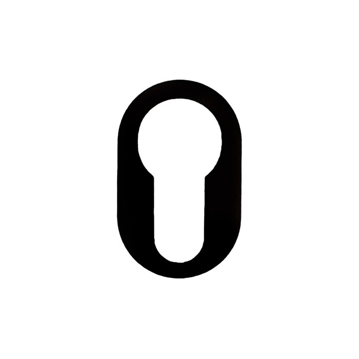 HDD Oval cylinder plate minimalist black