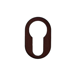 HDD Cilinderplaatje rond minimal mat brons (binnen)