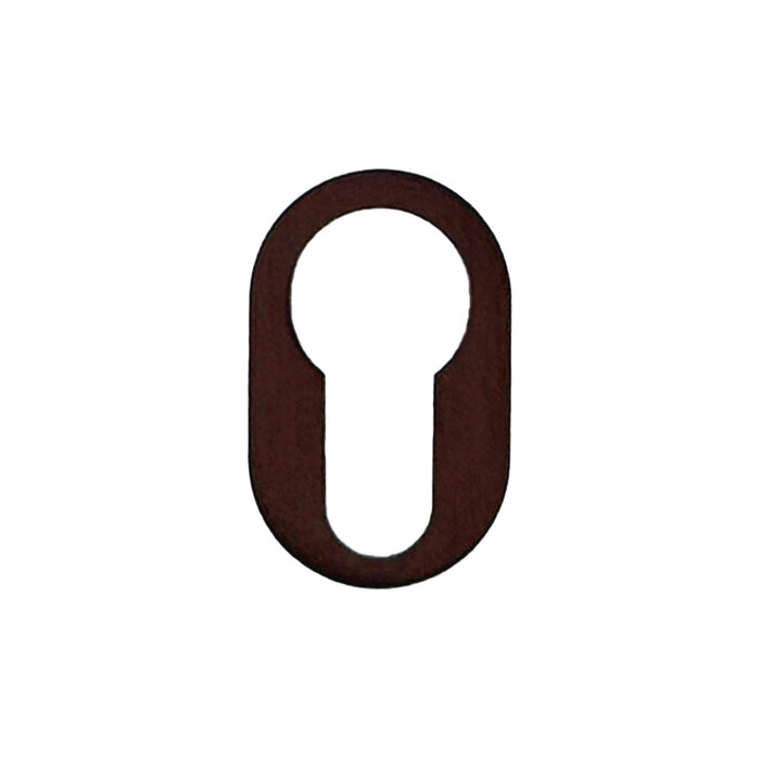 HDD Round cylindrical plate, minimalist matte bronze