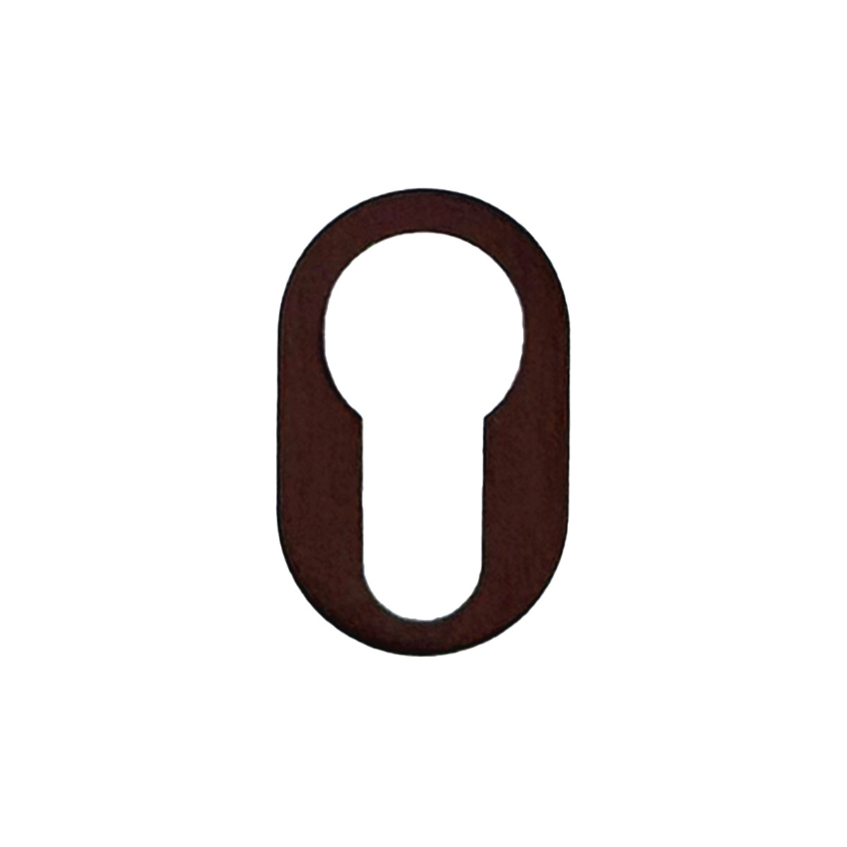 HDD Plaque cylindrique ronde minimaliste en bronze mat (intérieur)