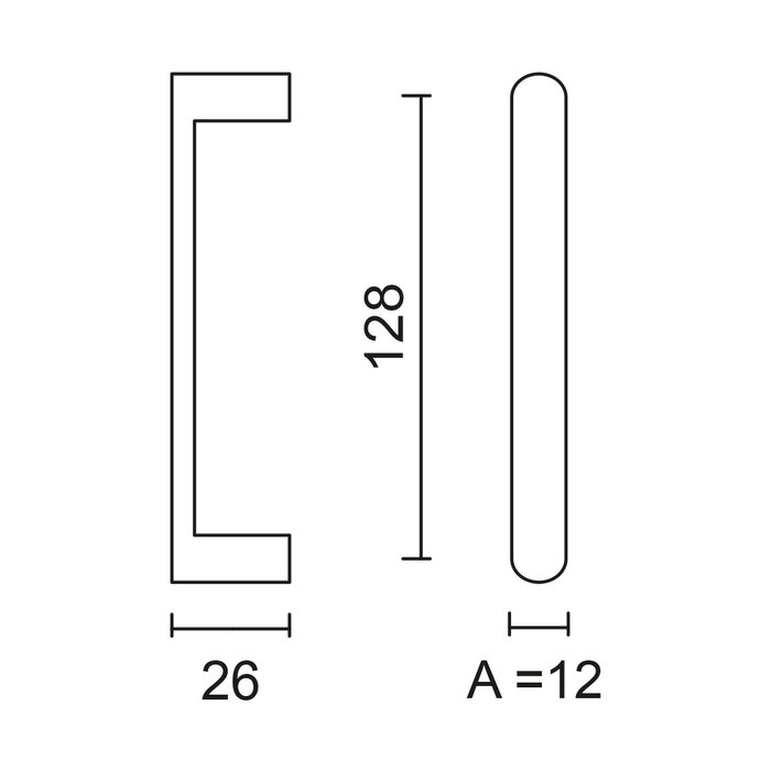 HDD Meubelgreep BUILD - Mat brons - 12 mm