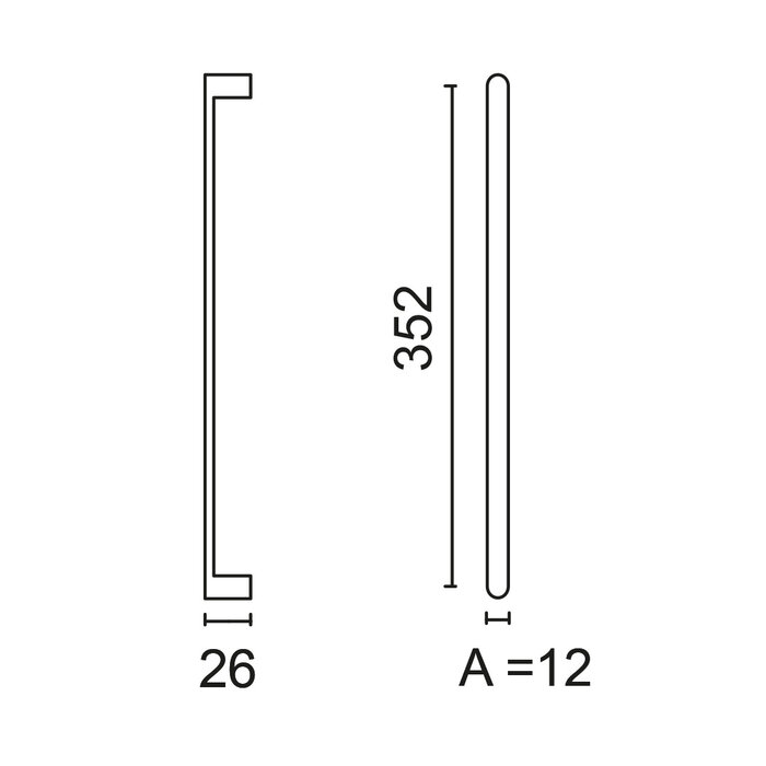 HDD Meubelgreep BUILD - Mat brons - 12 mm