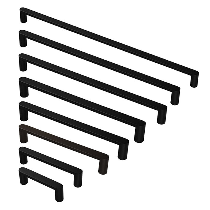 HDD Furniture Handle BUILD - Black - 12 mm