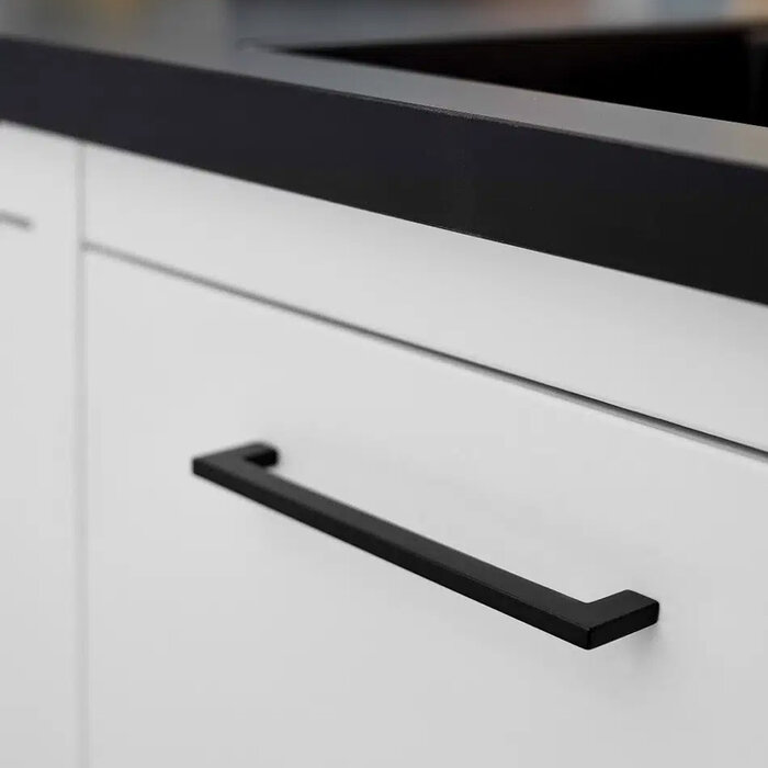 Furnipart Furnipart meubelgrepen FLAT -  Mat zwart