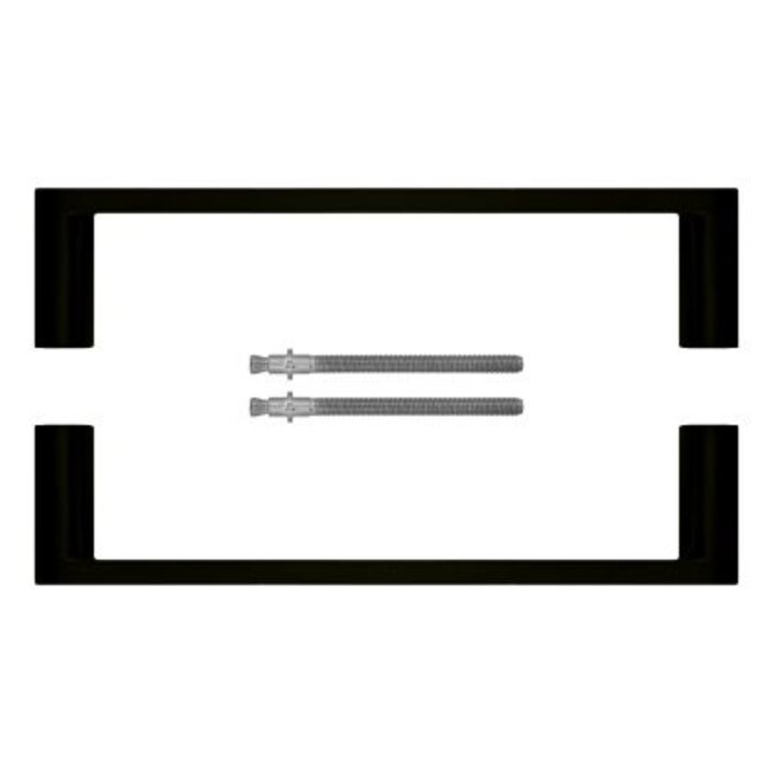HDD Poignée de porte BUILD 19 noire (paire) pour porte d'épaisseur > 3 cm