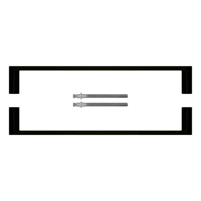 HDD Poignée de porte BUILD 19 paire noire pour porte d'épaisseur > 3 cm (intérieur)