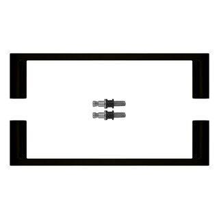 HDD Door handle BUILD 19 black pair for glass (indoor)