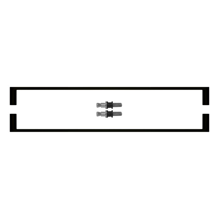 HDD Door handle BUILD 19 black pair for glass (indoor)