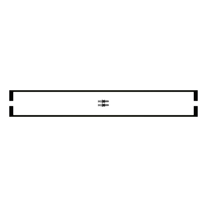 HDD Door handle BUILD 19 black pair for glass