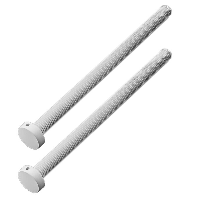 HDD M10 mounting set for exterior door handle, white textured