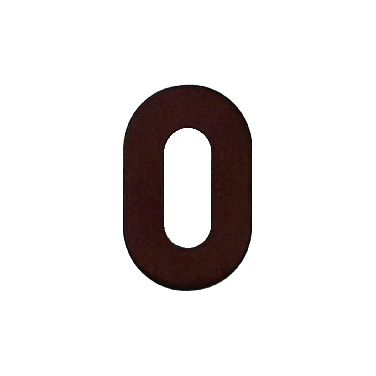 HDD 1 Plaque de clé ovale minimaliste bronze mat (intérieur)