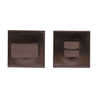 HDD Square toilet set matte bronze